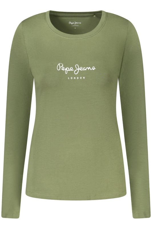 T-SHIRT À MANCHES LONGUES FEMME PEPE JEANS, VERT - PEPE JEANS