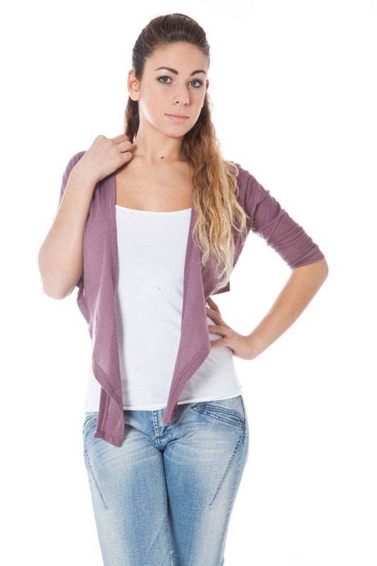 PHARD SHRUG MANCHES LONGUES ROSE FEMME - PHARD