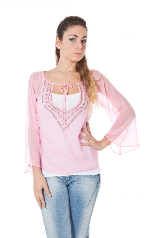 T-SHIRT PHARD À MANCHES LONGUES FEMME ROSE - PHARD