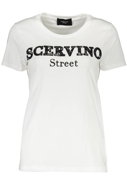 T-SHIRT MANCHES COURTES SCERVINO STREET FEMME BLANC - SCERVINO STREET