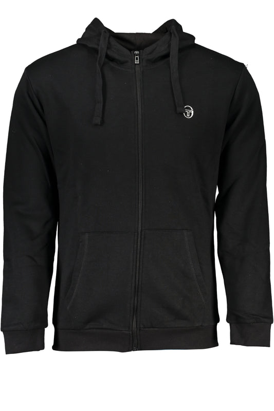 SWEAT-SHIRT ZIPPÉ NOIR SERGIO TACCHINI POUR HOMME - SERGIO TACCHINI