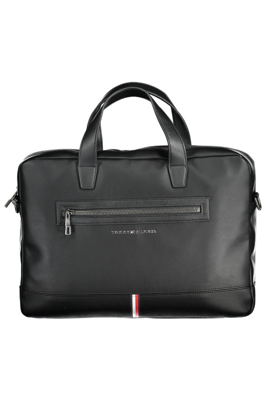 SERVIETTE TOMMY HILFIGER HOMME NOIR - TOMMY HILFIGER