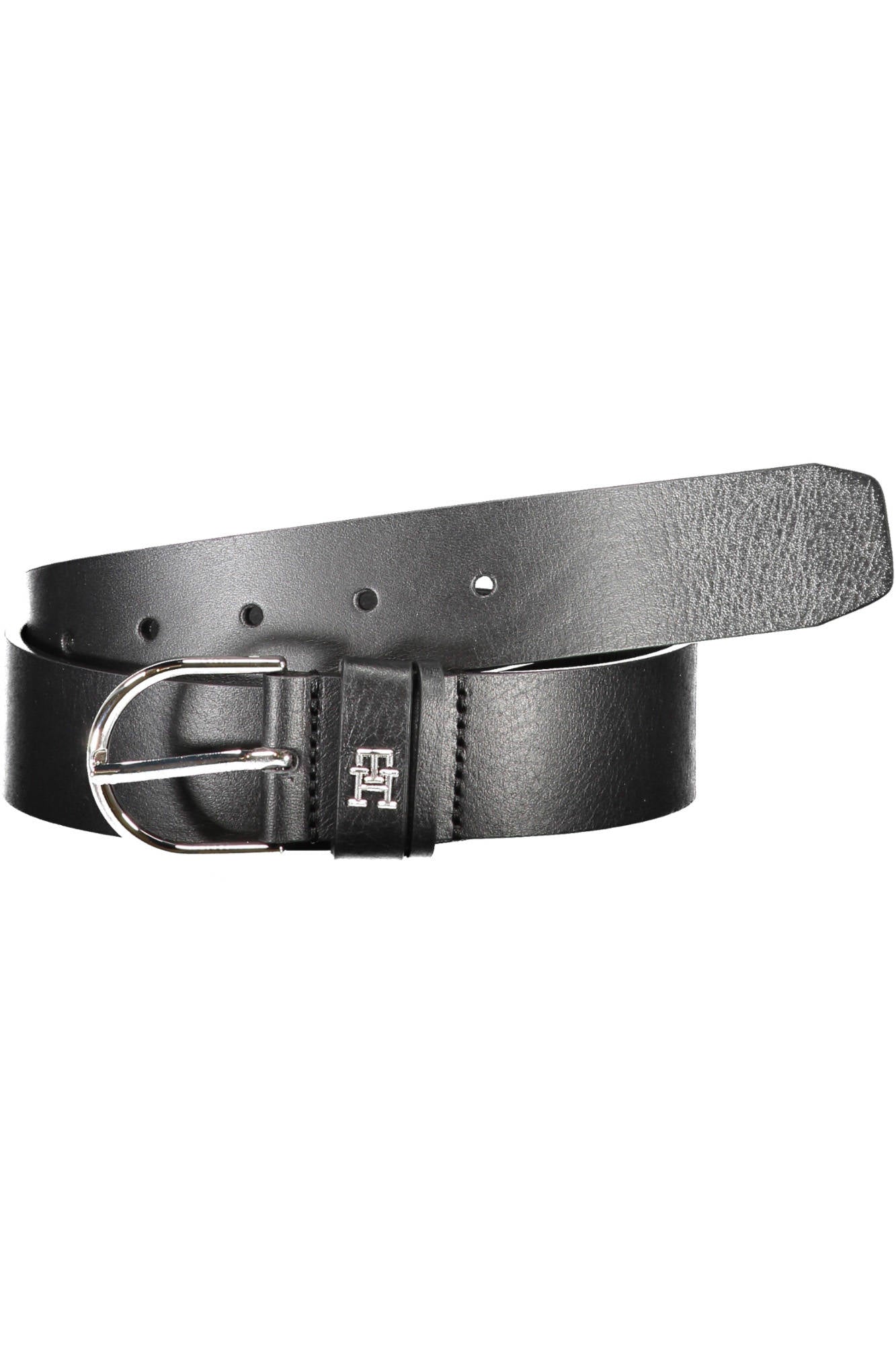 CEINTURE EN CUIR NOIR POUR FEMME TOMMY HILFIGER - TOMMY HILFIGER