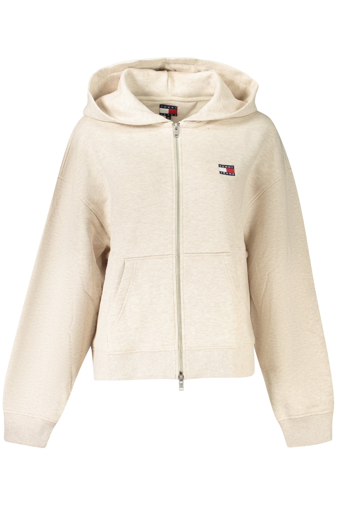 Sweat zippé Tommy Hilfiger pour femme, beige - TOMMY HILFIGER