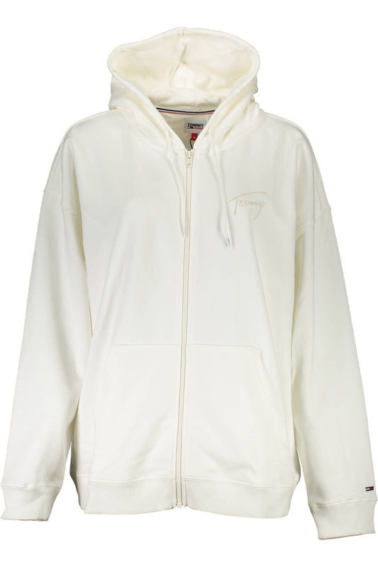 TOMMY HILFIGER SWEAT AVEC ZIP FEMME BLANC - TOMMY HILFIGER