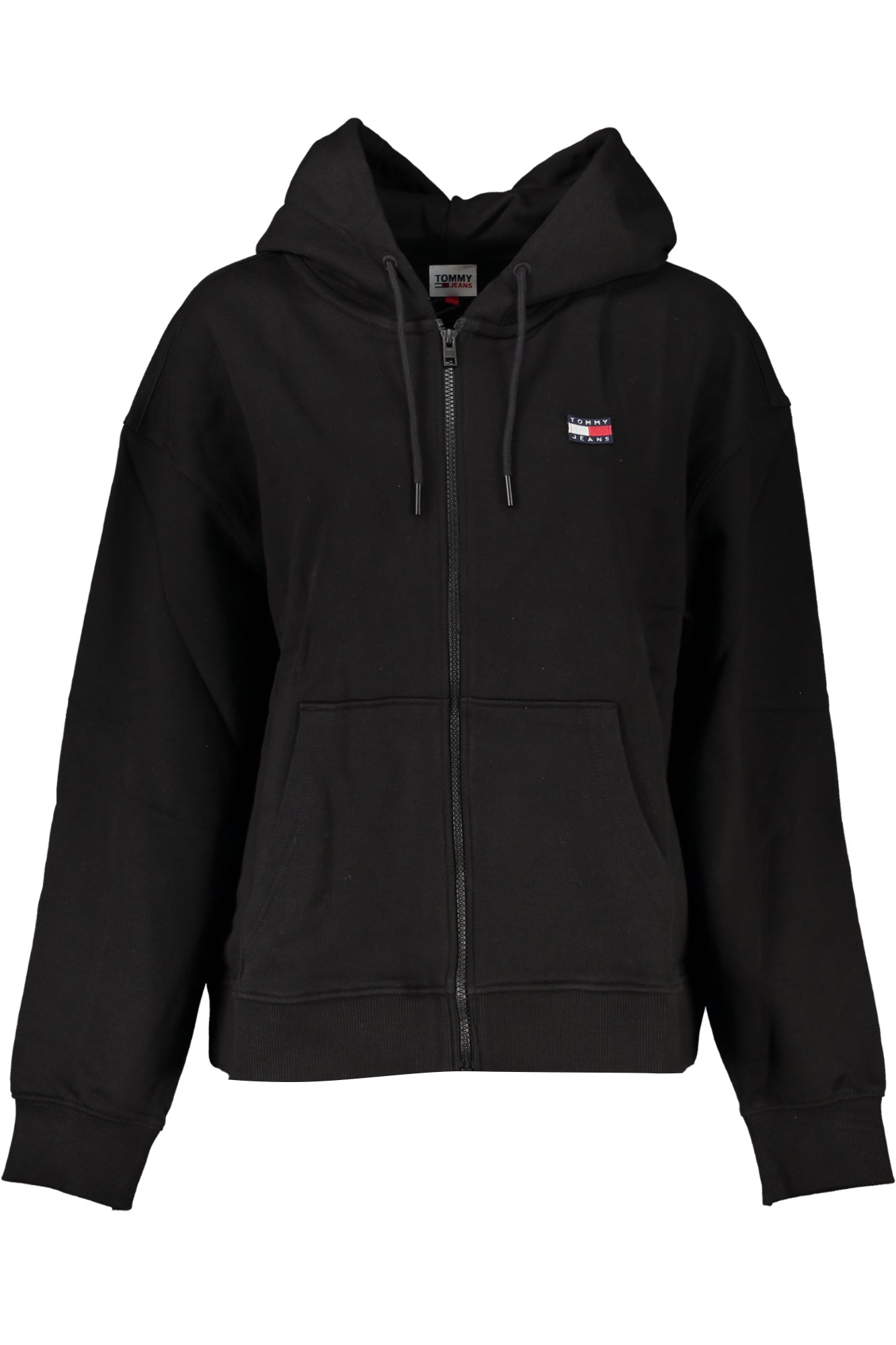 SWEAT-SHIRT ZIPPÉ NOIR TOMMY HILFIGER FEMME - TOMMY HILFIGER