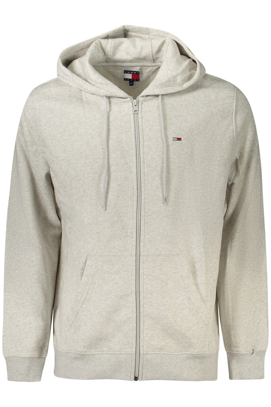 SWEAT-SHIRT ZIPPÉ POUR HOMMES TOMMY HILFIGER GRIS - TOMMY HILFIGER