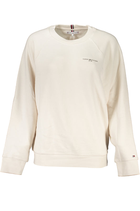 TOMMY HILFIGER SWEAT-SHIRT SANS FERMETURE FEMME BEIGE - TOMMY HILFIGER