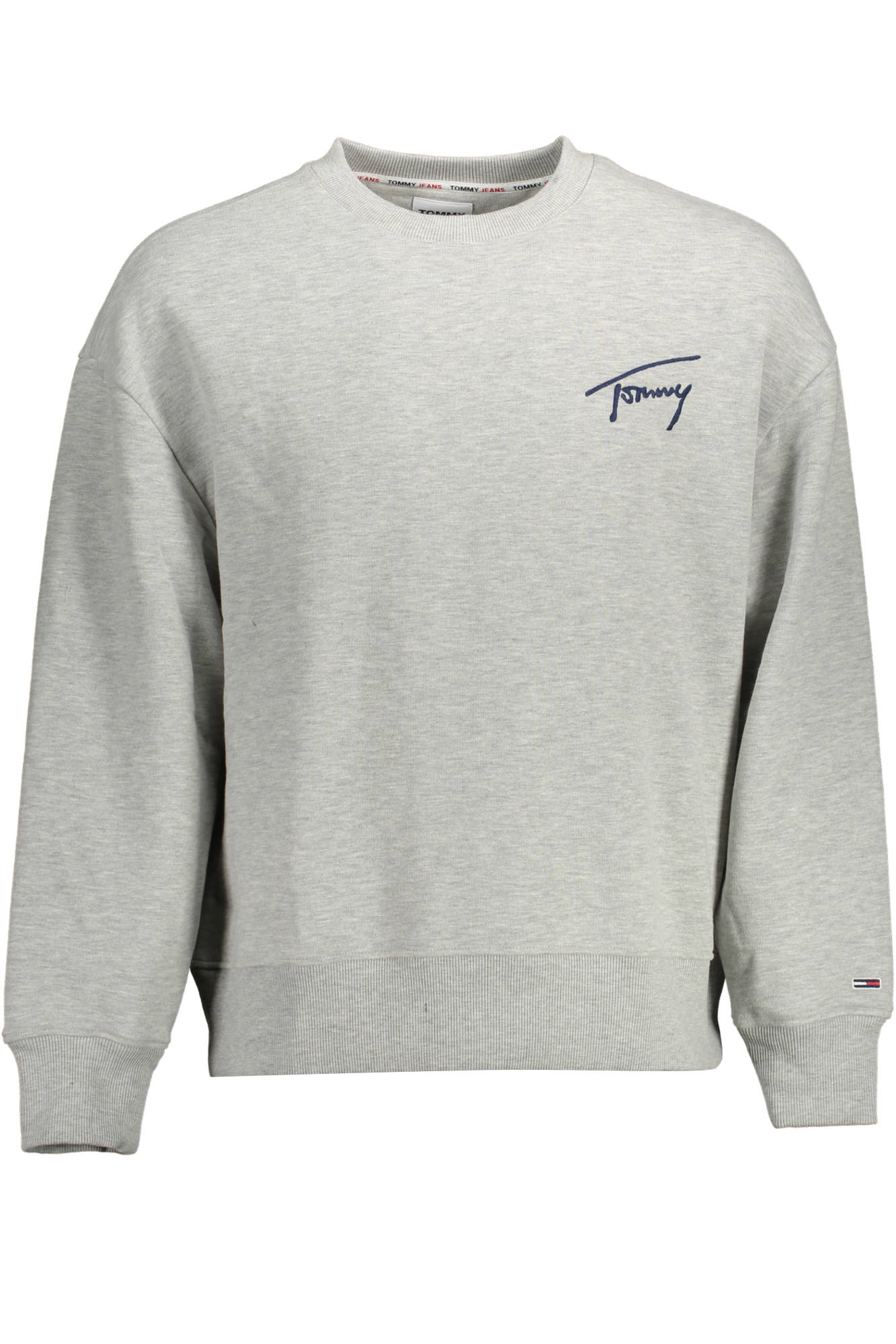 TOMMY HILFIGER SWEAT SANS ZIP HOMME GRIS - TOMMY HILFIGER