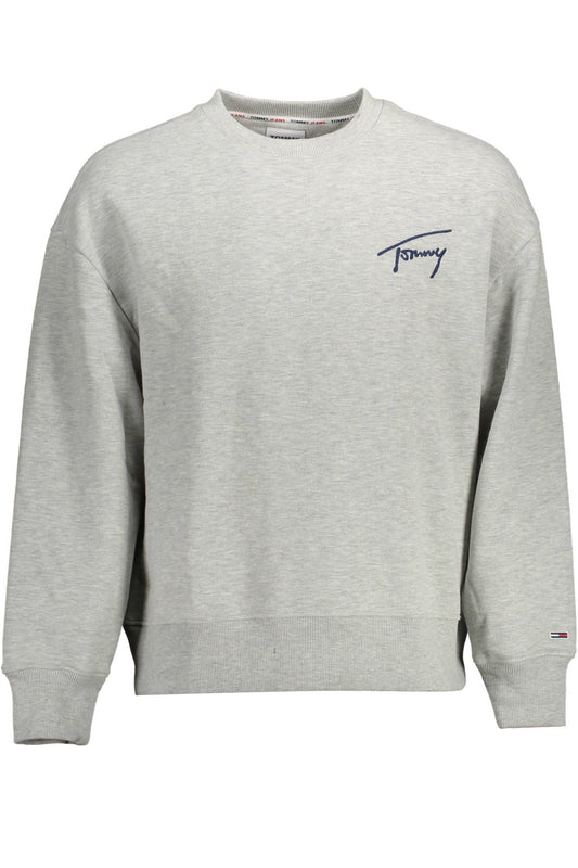 TOMMY HILFIGER SWEAT SANS ZIP HOMME GRIS - TOMMY HILFIGER