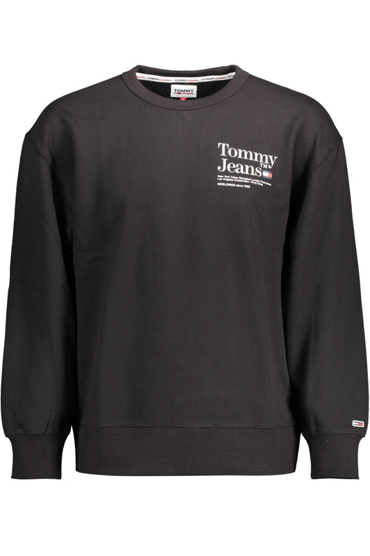 TOMMY HILFIGER SWEAT SANS ZIP HOMME NOIR - TOMMY HILFIGER