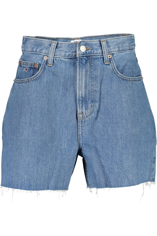 TOMMY HILFIGER JEANS SHORT FEMME BLEU - TOMMY HILFIGER