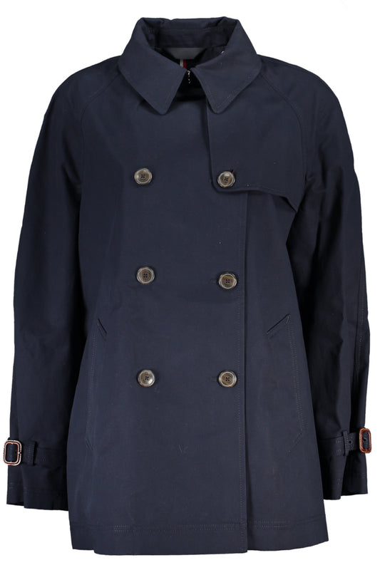 TOMMY HILFIGER TRENCH-COAT BLEU POUR FEMME - TOMMY HILFIGER