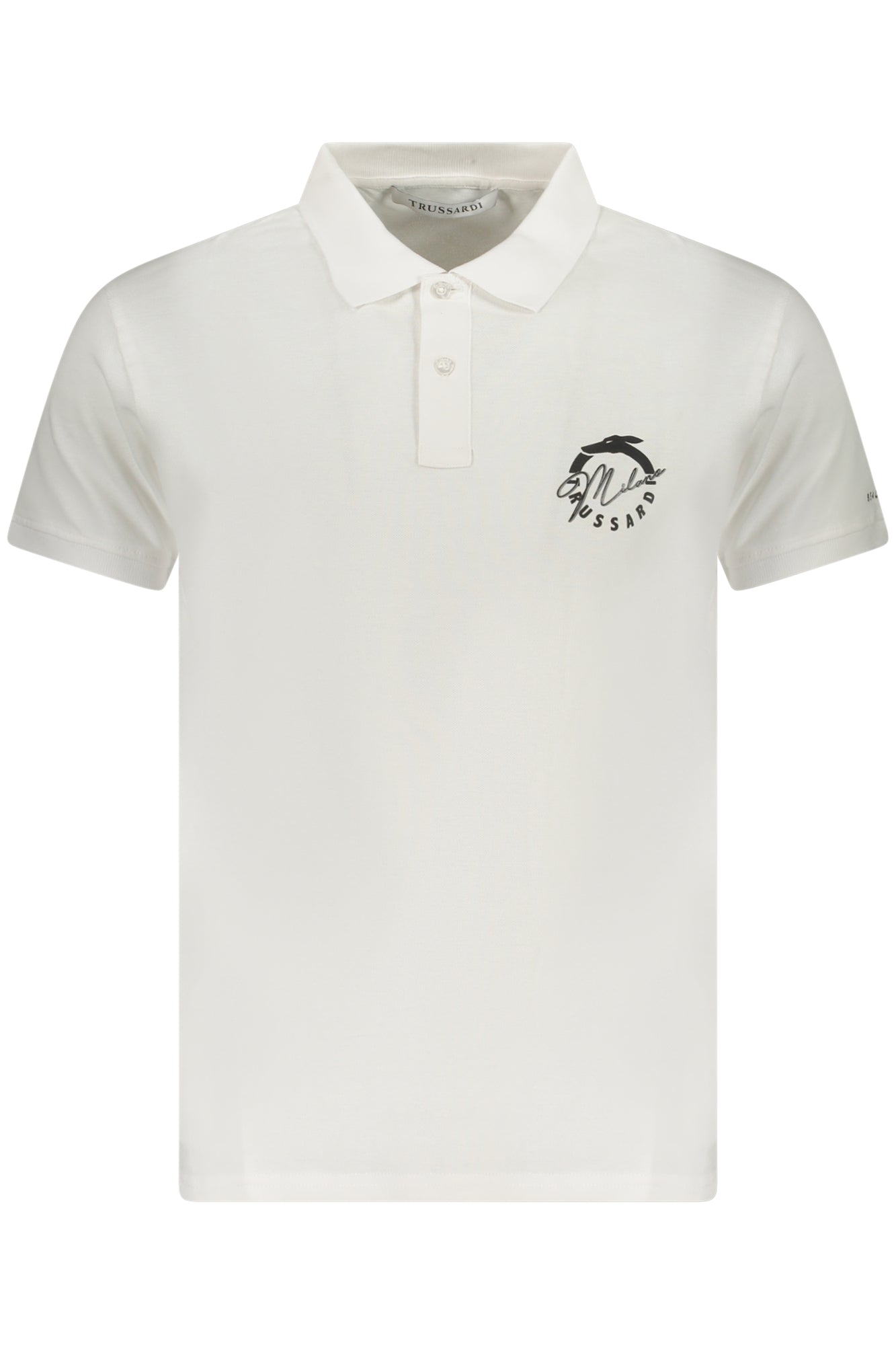 TRUSSARDI POLO MANCHES COURTES HOMME BLANC - TRUSSARDI