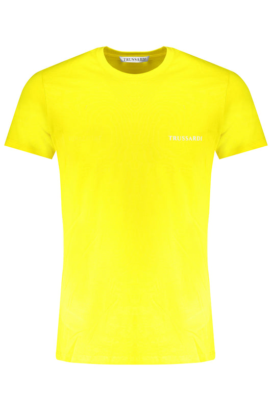 T-SHIRT À MANCHES COURTES HOMME TRUSSARDI JAUNE - TRUSSARDI
