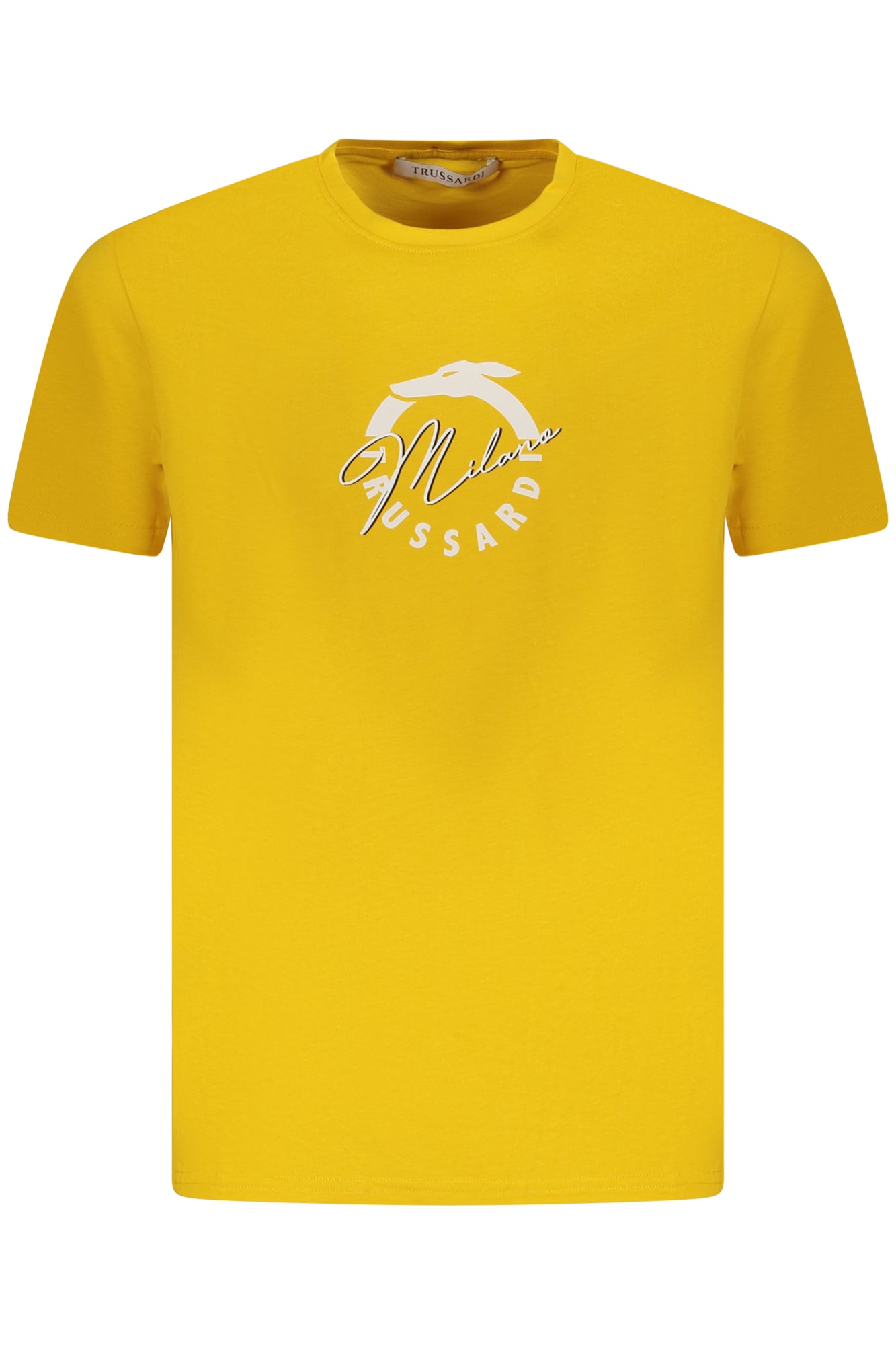 T-SHIRT À MANCHES COURTES TRUSSARDI HOMME JAUNE - TRUSSARDI