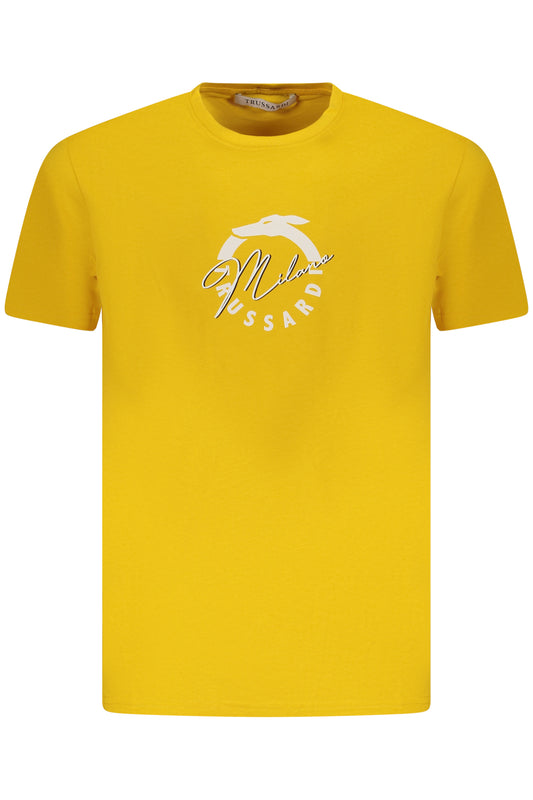 T-SHIRT À MANCHES COURTES TRUSSARDI HOMME JAUNE - TRUSSARDI