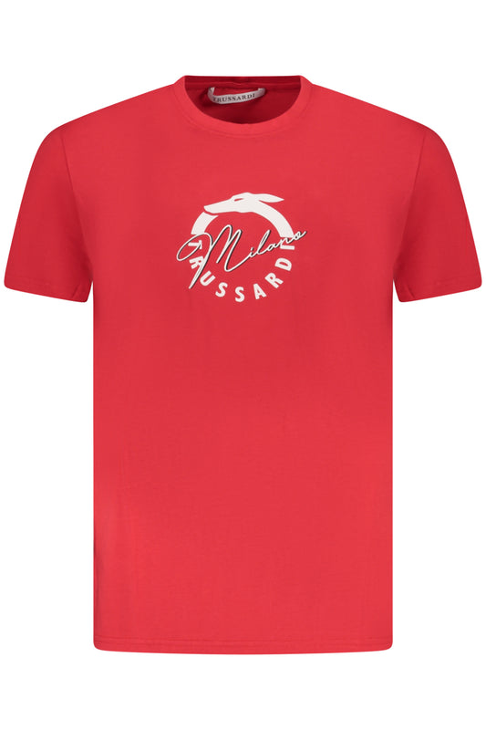 T-SHIRT À MANCHES COURTES TRUSSARDI POUR HOMME ROUGE - TRUSSARDI