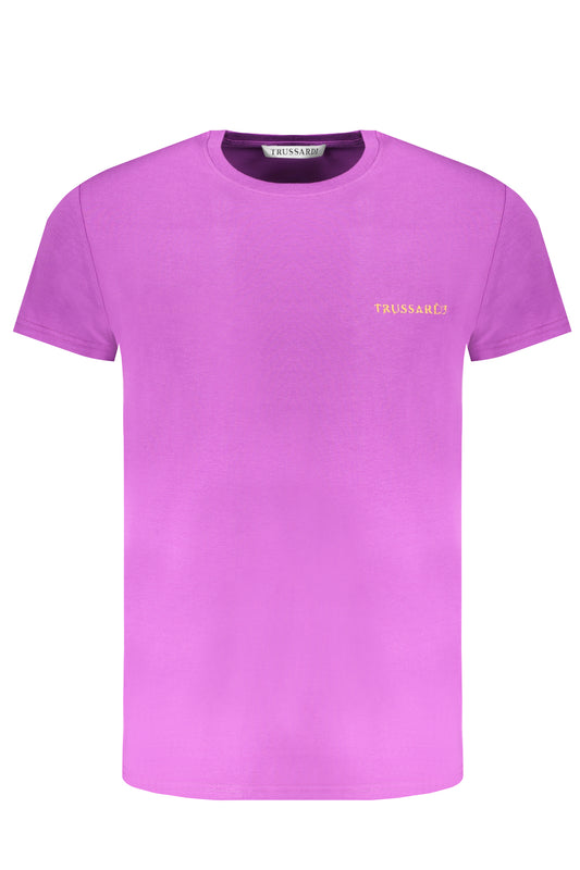 TRUSSARDI T-SHIRT À MANCHES COURTES HOMME VIOLET - TRUSSARDI