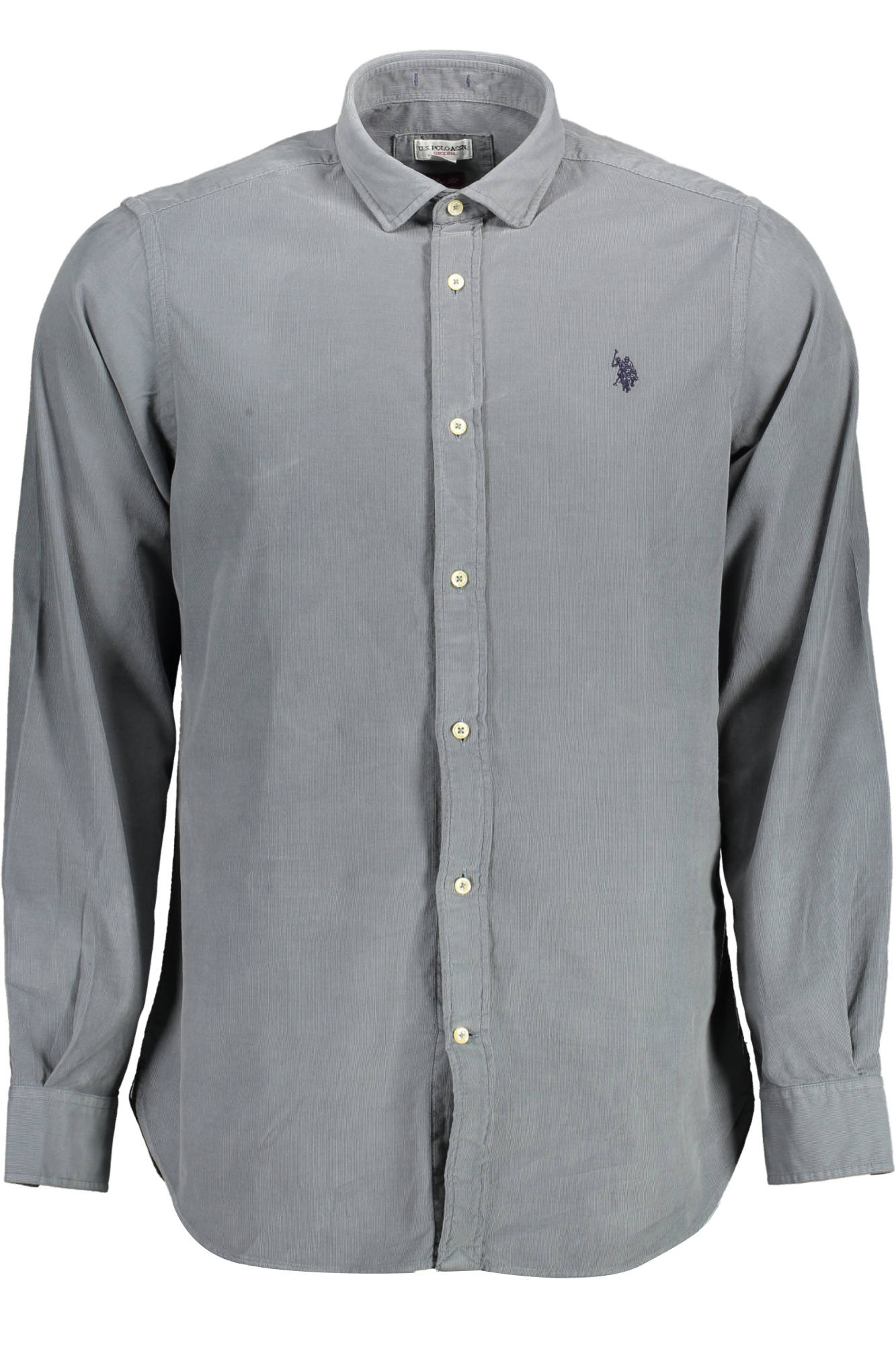Polo américain à manches longues pour homme, bleu - U.S. POLO