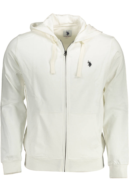 SWEAT-SHIRT POLO US AVEC ZIP BLANC HOMME - U.S. POLO