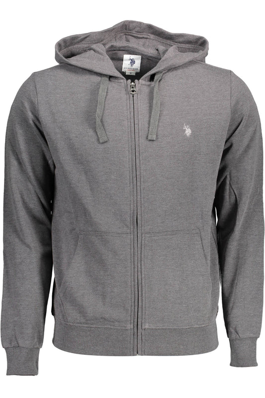SWEAT-SHIRT POLO US AVEC ZIP GRIS HOMME - U.S. POLO