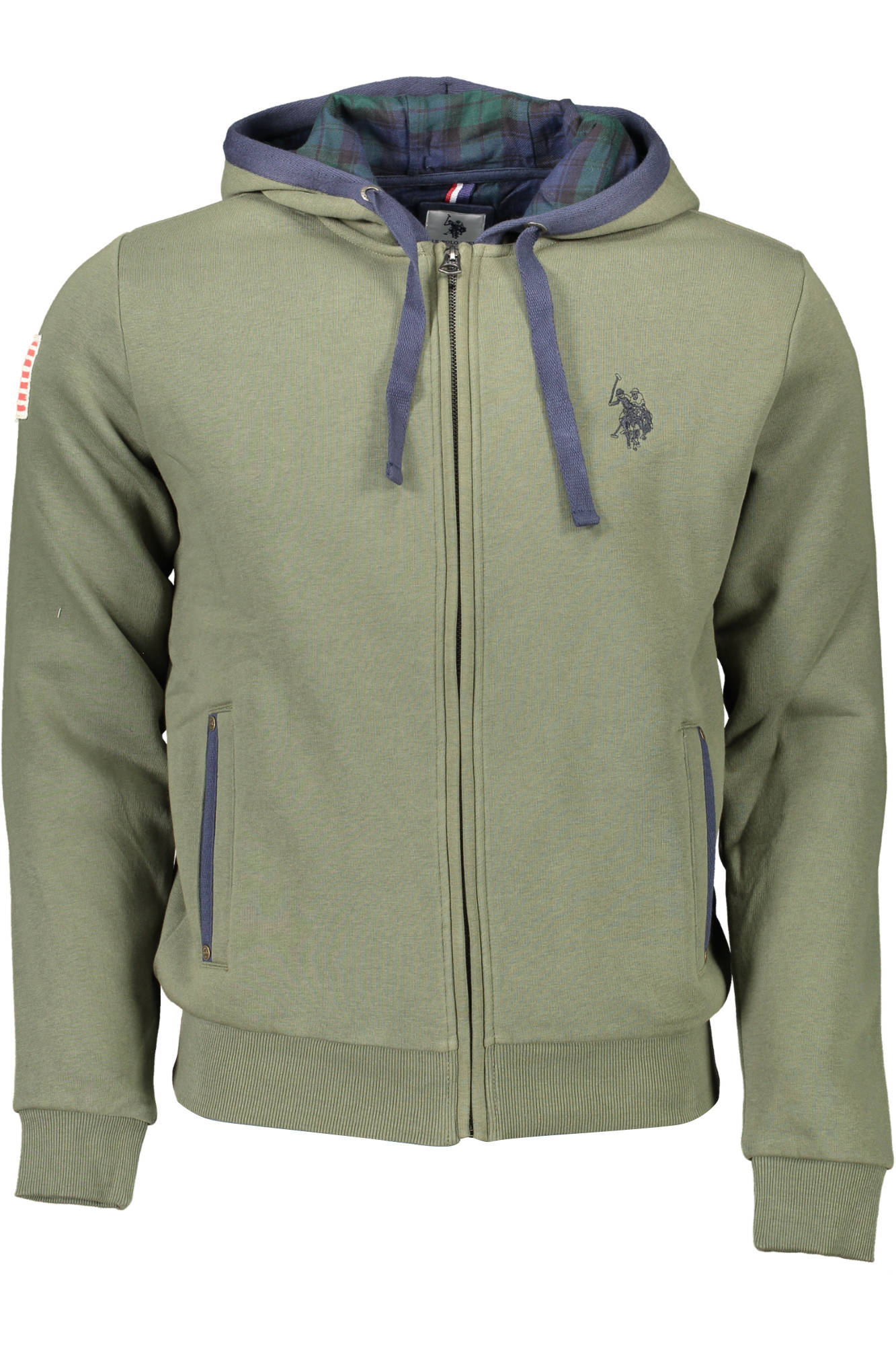 SWEAT-SHIRT ZIP HOMME US POLO VERT - U.S. POLO