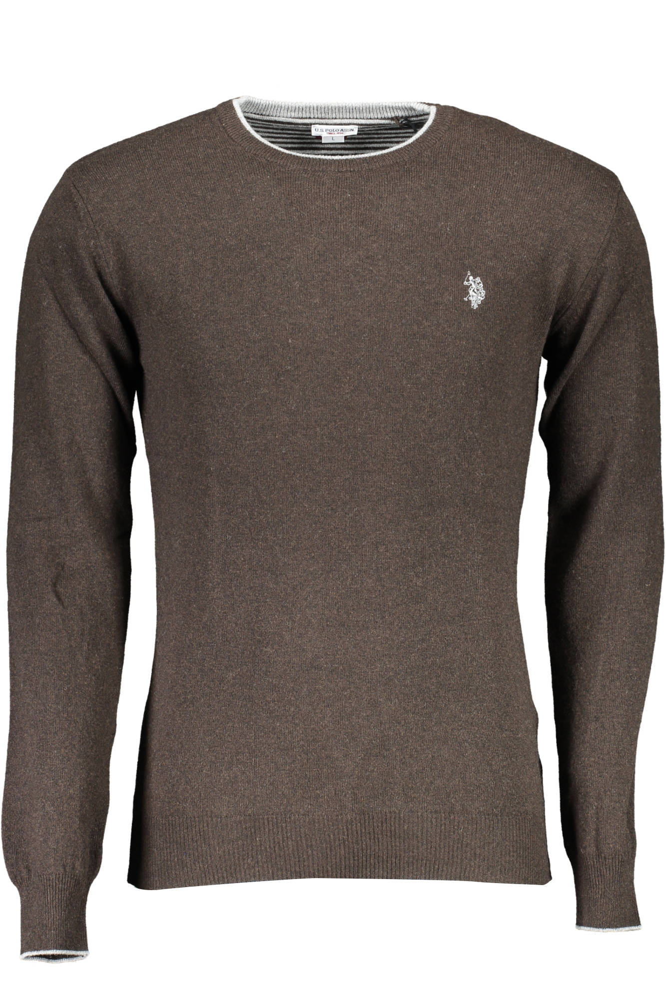 PULL HOMME US POLO MARRON - U.S. POLO