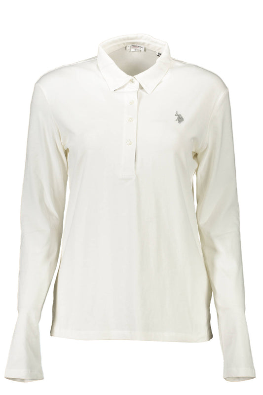 US POLO POLO MANCHES LONGUES FEMME BLANC - U.S. POLO