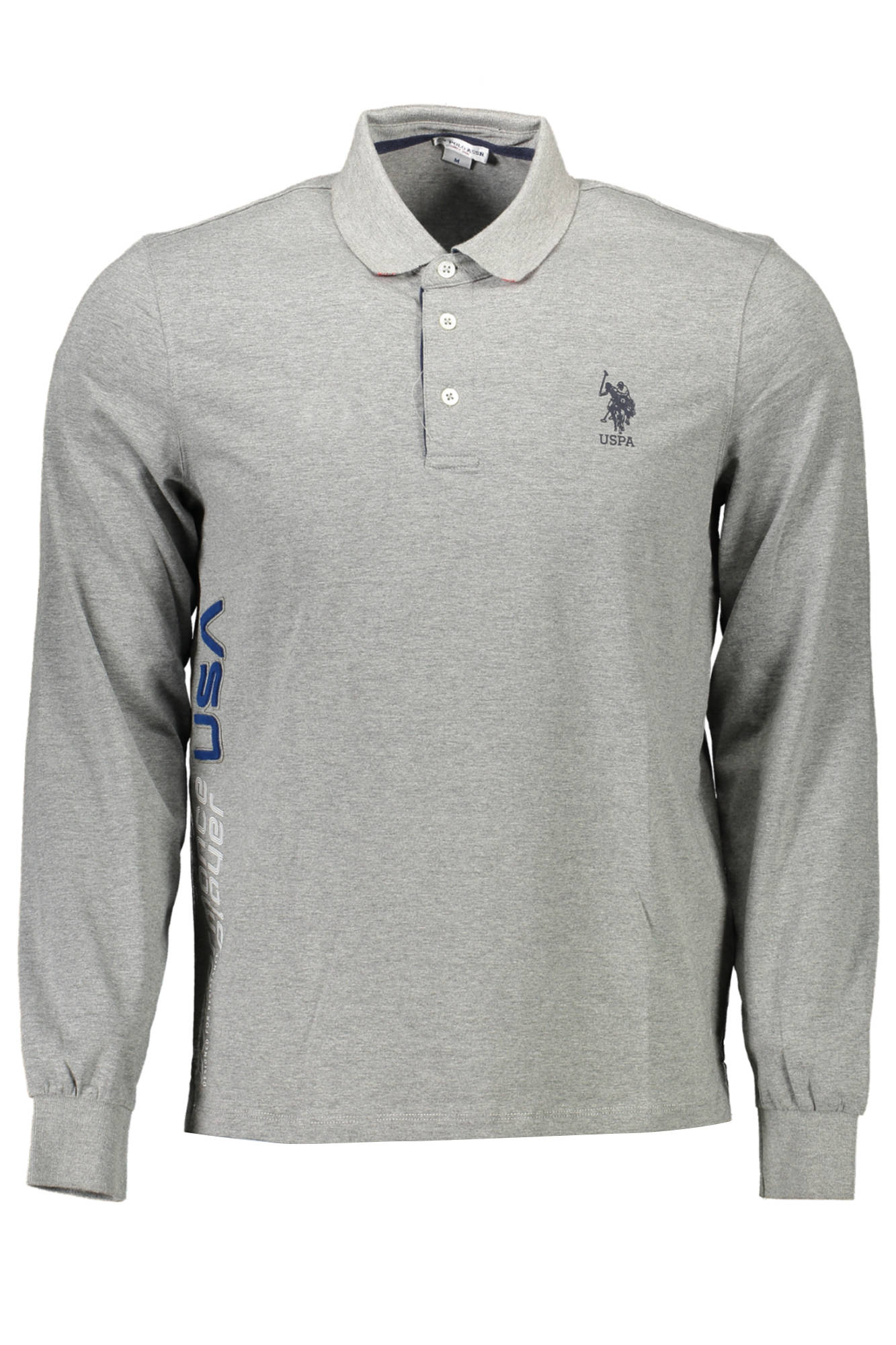 POLO US MANCHES LONGUES HOMME GRIS - U.S. POLO