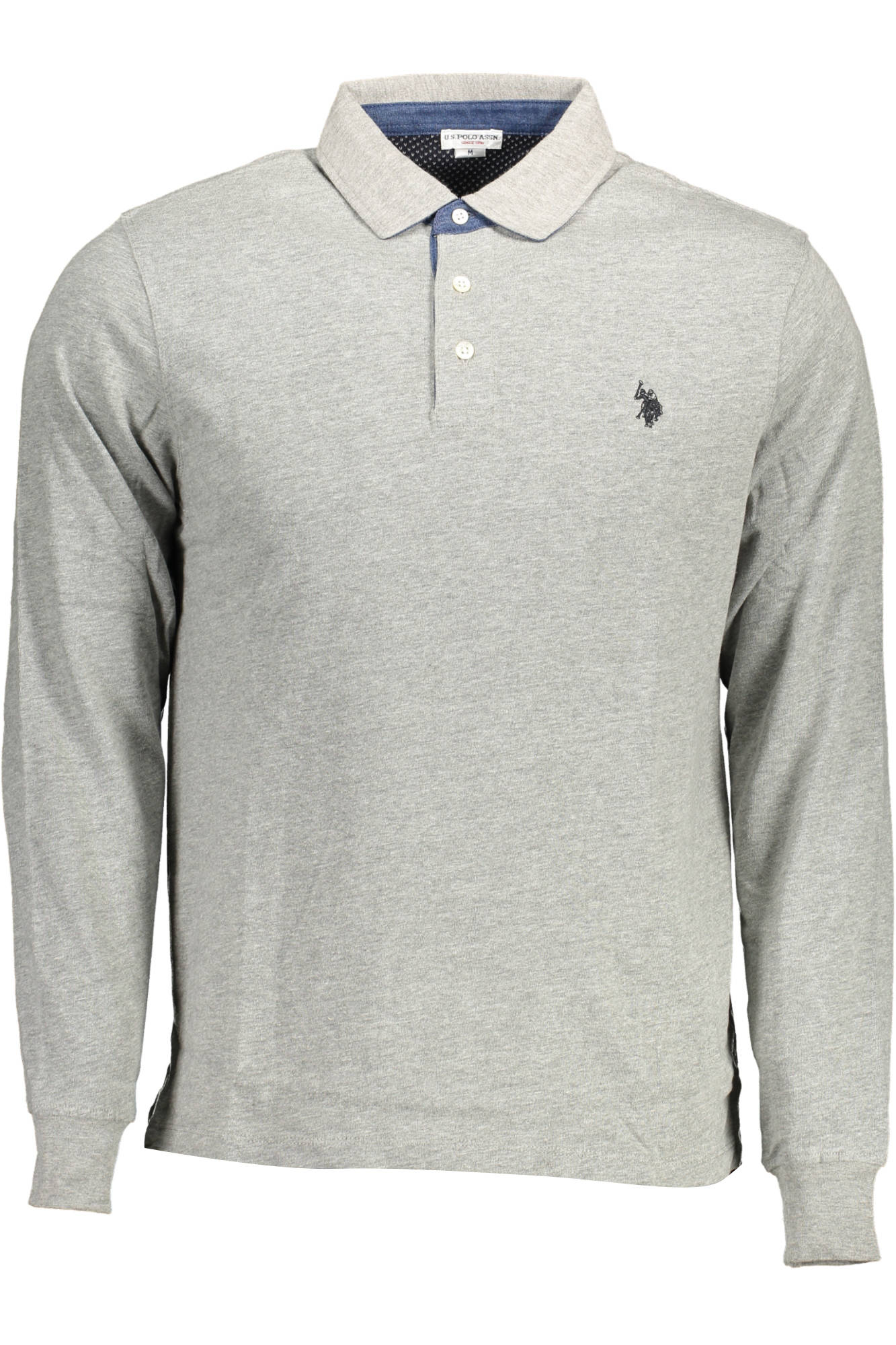US POLO POLO MANCHES LONGUES HOMME GRIS - U.S. POLO