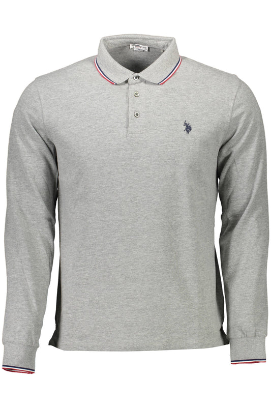 Polo US POLO MANCHES LONGUES HOMME GRIS - U.S. POLO