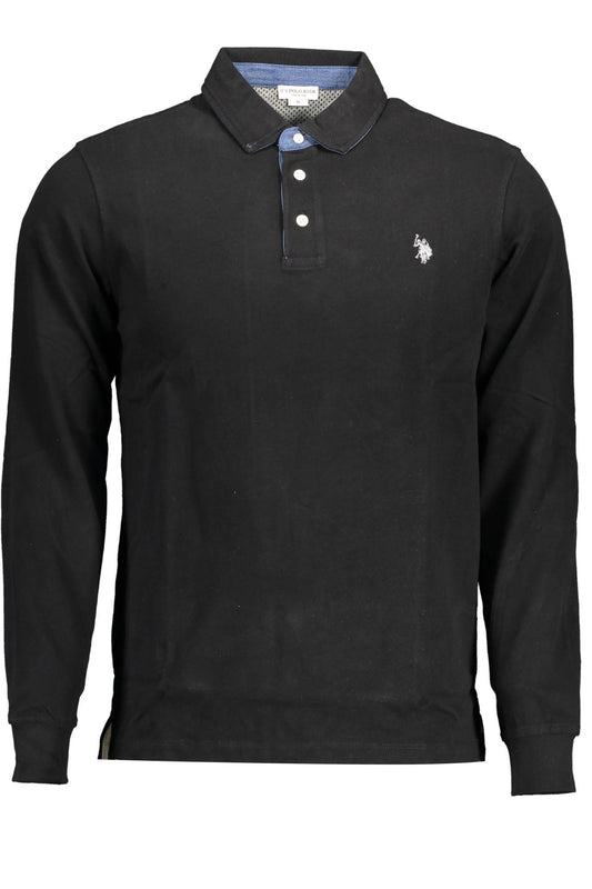 US POLO POLO MANCHES LONGUES HOMME NOIR - U.S. POLO