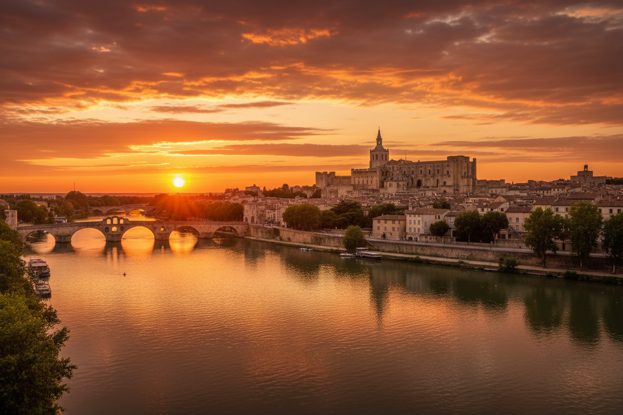 Vue panoramique d'Avignon