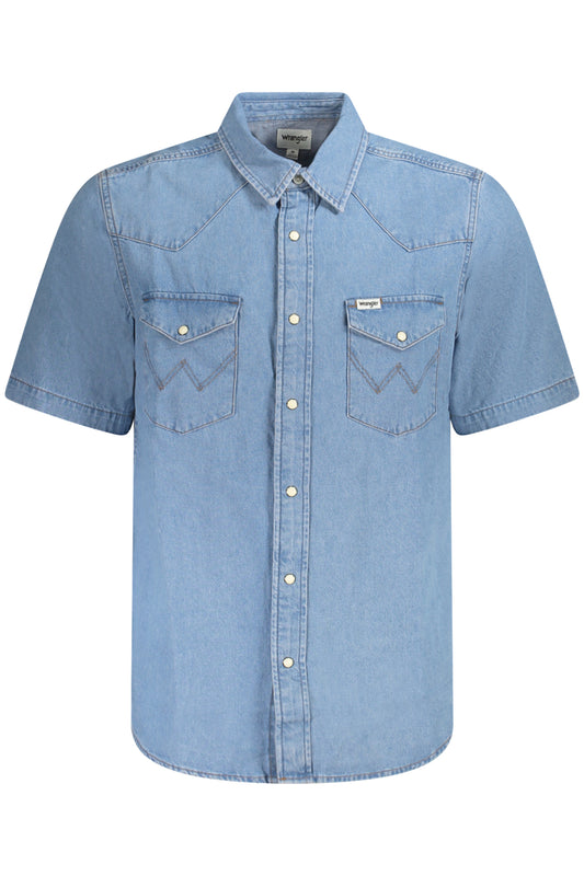 CHEMISE À MANCHES COURTES WRANGLER HOMME BLEU - WRANGLER