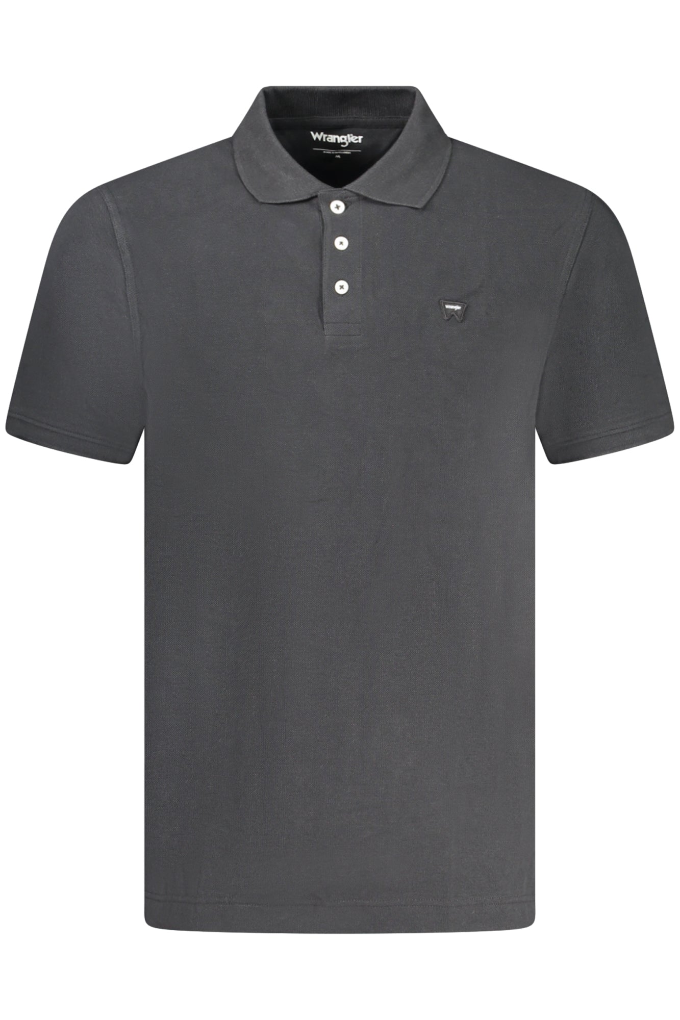 POLO WRANGLER MANCHES COURTES HOMME NOIR - WRANGLER